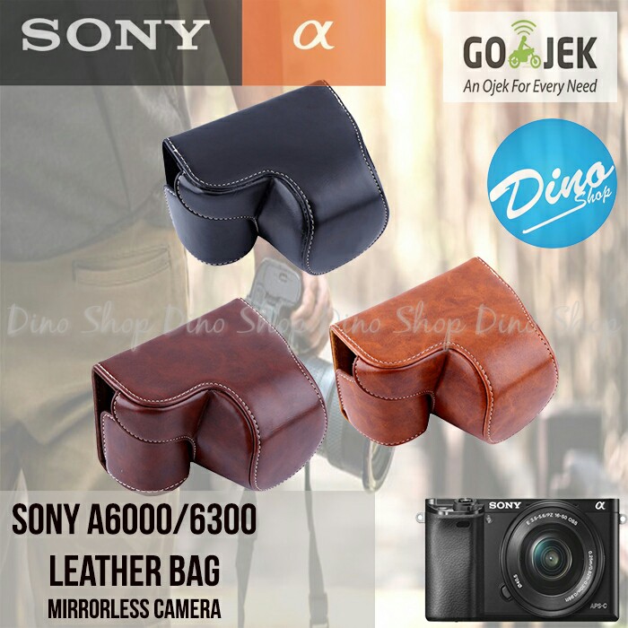 กระเป๋าหนัง Sony A6000 / A6300 / เคส / กระเป๋ากล้อง MirrorLess