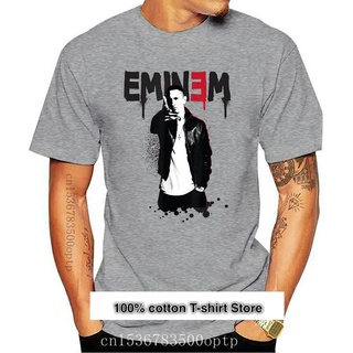 เสื้อยืดผ้าฝ้ายพิมพ์ลายขายดี ส่งเร็ว เสื้อยืดลําลอง ผ้าฝ้าย พิมพ์ลาย Eminem แฟชั่นสําหรับผู้ชาย