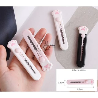 CAT คัตเตอร์- แมว - พกพา 9.2×1.8cm พร้อมส่งจากไทย ทำจากพลาสติก ล็อคใบมีดได้ คัตเตอร์ มีดพกพา ลายน่ารัก ลายแมว