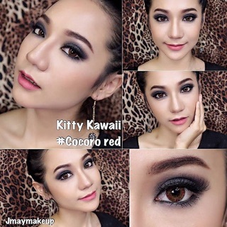 คอนเเทคเลนส์  สี Cocoro red