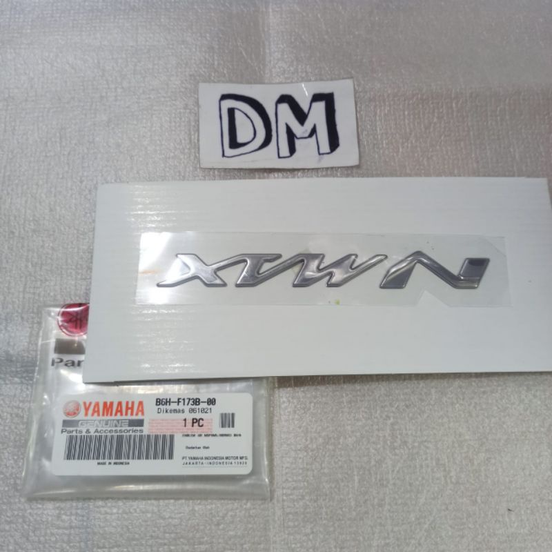 สติ๊กเกอร์สัญลักษณ์ สติ๊กเกอร์โลโก้ Nmax ตัวหลัง All new Nmax N max B6H-F173B-00 แท้ Yamaha YGP