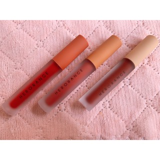 ลิป HERORANGE FLUFFY LIP GLAZE 3 โทนสี