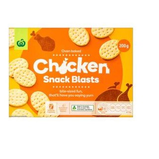 Woolworths Chicken Snack Blasts 200g  วูลเวิร์ธ ชิกเก้น สแน็ค บลาสส์   วูลเวิร์ธสแน็คไก่ 200g