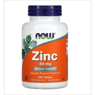 NOW Foods, Zinc, 50 mg, ซิงค์