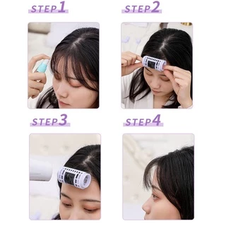 👏สีม่วงน่ารัก เพิ่มวอลลุ่ม หลอดดัดผม 👧🏻 แพ็ค 3/4 ชิ้น สองขนาด ม้วนผมหน้าม้า ลอนใหญ่ จัดแต่งทรงผม