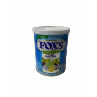 FOX’S Crystal Clear ลูกอม Fruity Mints BLUE กระป๋องสีฟ้า 1กระป๋อง/บรรจุปริมาณสุทธิ 180g ราคาพิเศษ สินค้าพร้อมส่ง