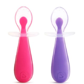 Munchkin : MNK27147 ช้อน Gentle Scoop Silicone Training Spoons - 2pk
