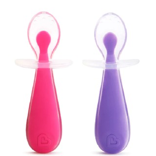 Munchkin : MNK27147 ช้อน Gentle Scoop Silicone Training Spoons - 2pk