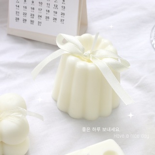 (พร้อมส่ง) 민 เทียนคาเนเล่ เทียนรูปคาเนเล่ Canelé Canelé candle เทียนหอมมินิมอล เทียนหอมไขถั่วเหลือง Soywax Candle