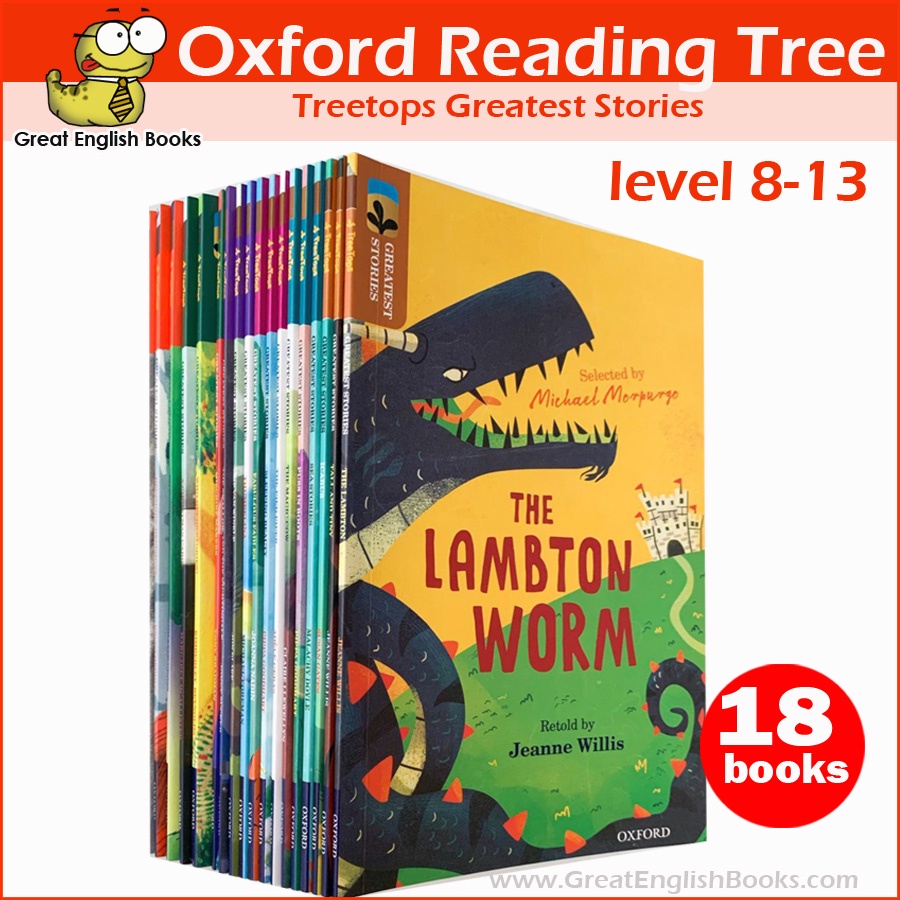 พร้อมส่ง level 8-13/14-21 ชุดหนังสือนิทานคลาสสิค Oxford Reading Greatest story  level 8-13/14-21 จำนวน 18 เล่ม