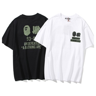 [S-5XL]ใหม่ เสื้อยืดแขนสั้น ผ้าฝ้าย พิมพ์ลายตัวอักษร Undefeated สําหรับผู้หญิง