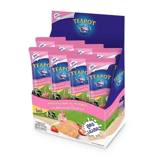 ผลิตภัณฑ์นมข้นหวาน ตราทีพอท สูตรนมสด กลิ่นสตรอเบอร์รีโยเกิร์ต 150 ก. - (แพ็ค 8)
