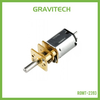 [Gravitechthai]100:1 6V Micro Metal Gearmotor with 3mm D-Shaft 300RPM@6V