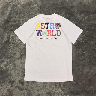 เสื้อยืด ลาย TRAVIS SCOTT ASTROWORLD X NIKE MOM I CAN FLY WHITE