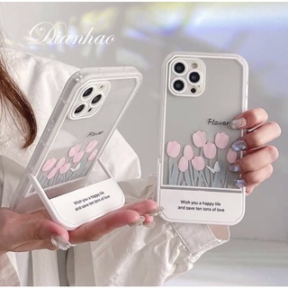 สอบถามก่อนกดสั่ง เคสใส เคสตั้งได้ ตั้ง เคสพร้อมส่ง ใส เคสดอกไม้ เคสดอกทิวลิป ดอกไม้ ทิวลิป ขาตั้ง สีชมพู ส่งจากไทย