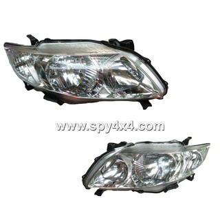 ไฟหน้า Toyota Altis 2008 , 1 คู่ ข้างซ้าย+ขวา ยี่ห้อ Depo (ส่งฟรี)