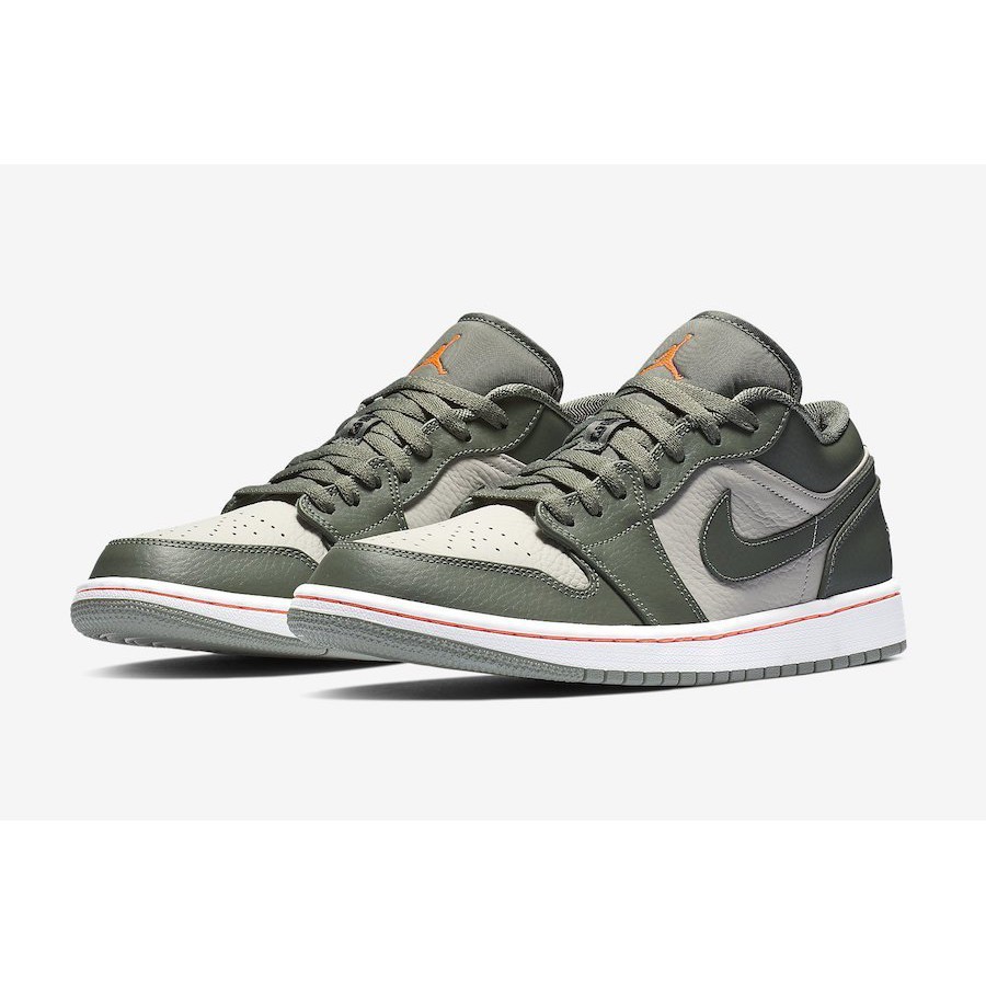 jordan low military green 553552-121 รองเท้าผ้าใบลําลองสีเขียว