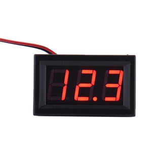 เครื่องวัดแรงดันไฟฟ้าโวลต์มิเตอร์ 2 สาย mini dc 4 . 5-30 v led 3 - digital display