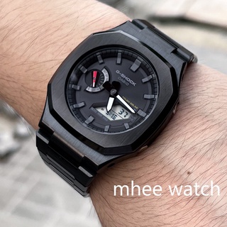 G-Shock Black Nautilus Custom New Bluetooth and Tough Solar Power All Black Steel