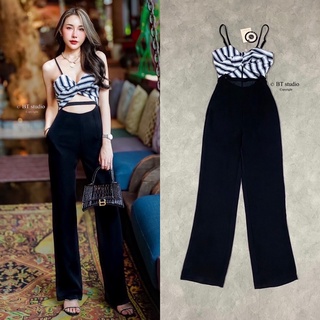 Jumpsuit สายเดียวเว้าใต้อก