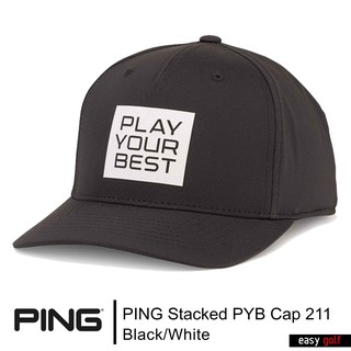 PING CAP STACKED PYB 211 PING CAP MEN หมวกกอล์ฟ หมวกกีฬาผู้ชาย