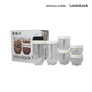 LocknLock เซตกล่องเอนกประสงค์ Pocket Storage Interlock 6 ชิ้น รุ่น INL203S6