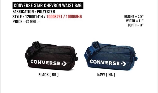 converse star chevron waist bag