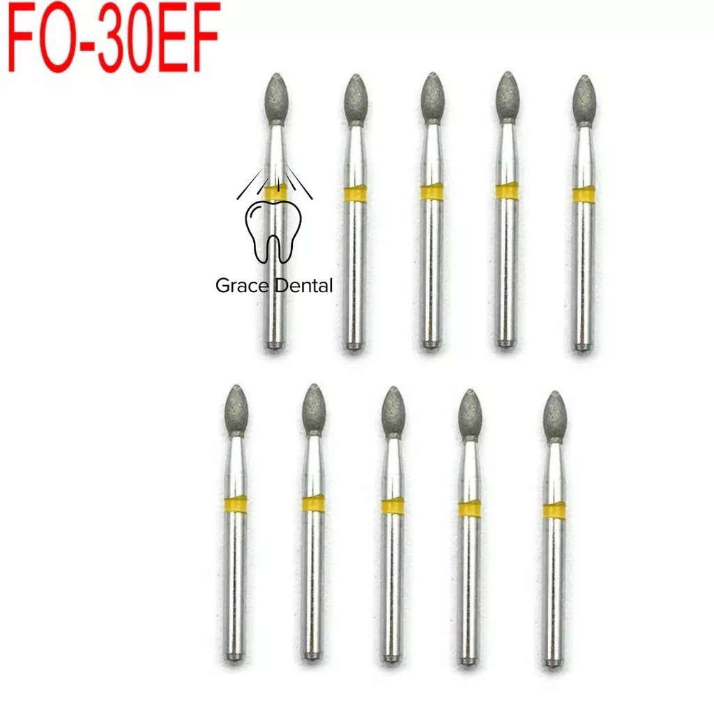 Superfine / Finishing Bur FO Series สีเหลือง ซุปเปอร์ไฟน์