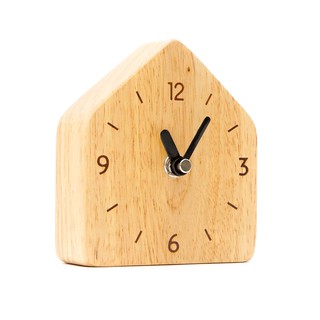 The Woods Tale นาฬิกาตั้งโต๊ะ นาฬิกาไม้ เดินเงียบ HOUSE TABLE CLOCK จากไม้แท้ธรรมชาติ