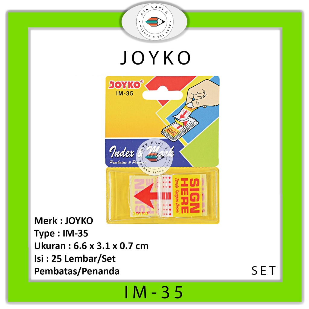 JOYKO - Index & Mark Marker IM-35 - SET