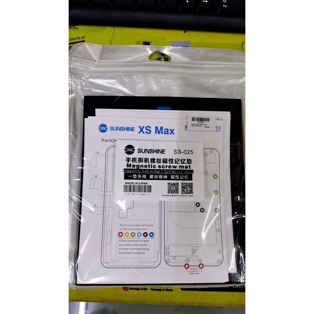 Sunshine SS-025 สำหรับ iPhone 6/6 s/7/8/X XS MAX XR Universal Magnetic Memory บอร์ดรูปการดูดซับแผ่นตำแหน่งสกรูเสื่อหน่วย