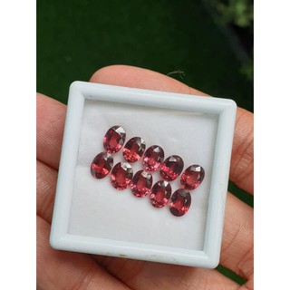 ( 1 ชุด มี 10 กะรัตค่ะ ) แหวนพลอยโรโดไลท์ โรโดไลท์ Rhodorite ทรงไข่ 7x5มิล สีชมพูเชอรี่ พลอย พลอยแท้ หิน หินแท้ อัญมณี