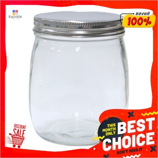 ขวดโหลฝาเกลียวสเตนเลส ขนาด 750 มล.Jar With Stainless Lid 750Ml.