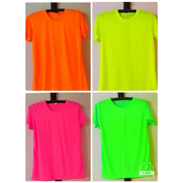 เสื้อยืดนีออน เสื้อนีออนสะท้อนแสง( เรืองแสงในไฟแบลคไลท์เท่านั้นนะคะ)
