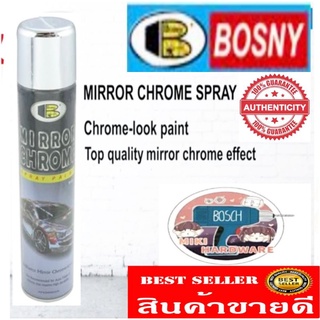 BOSNY สีสเปร์ยโครเมี่ยม อย่างดี ขนาด 270 ml ไม่ต้องลองพื้น สีขึ้นไวสุดๆ