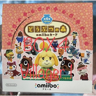 Animal Crossing Amibo Card Doubutsu no Mori อามีโบการ์ด บ๊อกซ์ 4 Villager เซ็ต 1