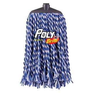 Poly-Brite โพลี-ไบรท์ รีฟิล ซุปเปอร์ม็อบถูพื้นคอตตอน - ทรงรี 13 ซม.