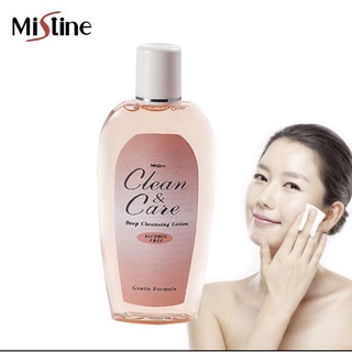 มิสทิน คลีนแอนด์แคร์ โลชั่น โทนเนอร์ ทำความสะอาดผิวหน้า Mistine Clean and Care Deep Cleansing Lotion 120 ml.