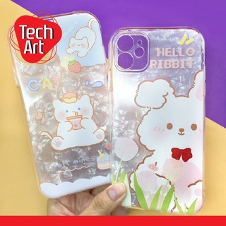 เคส i7+ / i11 เคสนิ่มใส เคสซิลิโคน TPU เคสกันกล้องกันกล้อง แผ่นรองเกร็ดน้ำแข็ง พิมพ์ลายการ์ตูนน่ารัก