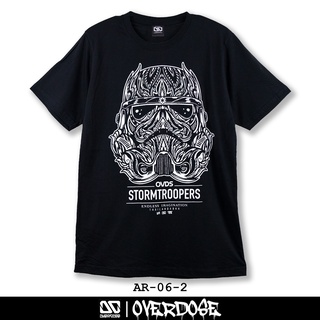 Overdose T-shirt เสื้อยืดคอกลม สีดำ รหัส AR-06-2(โอเวอโดส)