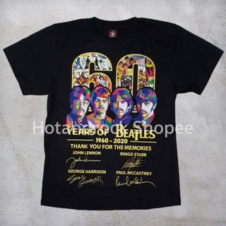 เสื้อยืดวงสีดำ THE BEATLES TDM 1767 Hotandrock