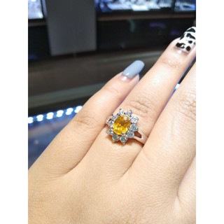 แหวนพลอยเหลืองบุษราคัม จันทบุรี