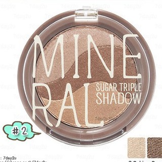 ♥️พร้อมส่ง แท้100%♥️ Skinfood Mineral Sugar Triple Shadow