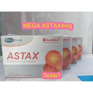 🔥Mega we care Astax Astaxanthin 4mg 🔥บำรุงผิวลดริ้วรอย 30 เม็ด🔥