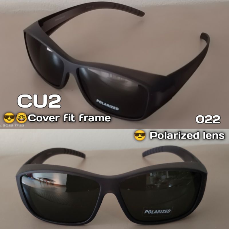 CU2 รุ่น 022 FIT OVER SUNGLASSES POLARIZED LENS แว่นตากันแดดครอบ