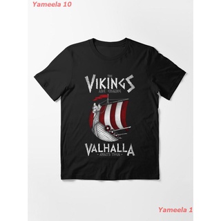 เสื้อยืดผ้าฝ้ายพิมพ์ลายขายดีVikings Are Coming Essential T-Shirt เสื้อยืดพิมลาย เสื้อยืดผู้หญิง เสื้อยืดผู้ชาย เสื้อยืดค