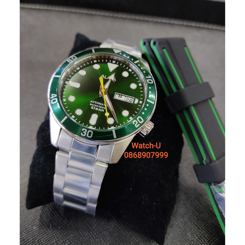 นาฬิกาข้อมือ ผู้ชาย Alba Sport Automatic รุ่น AL4165X1 แถมสายยาง1 เส้น รับประกันศูนย์บ.ไซโก(ประเทศไท