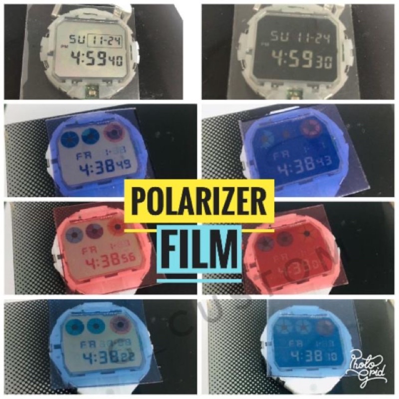 POLA FILM , BACK POLA & TINTED สําหรับ GSHOCK LCD