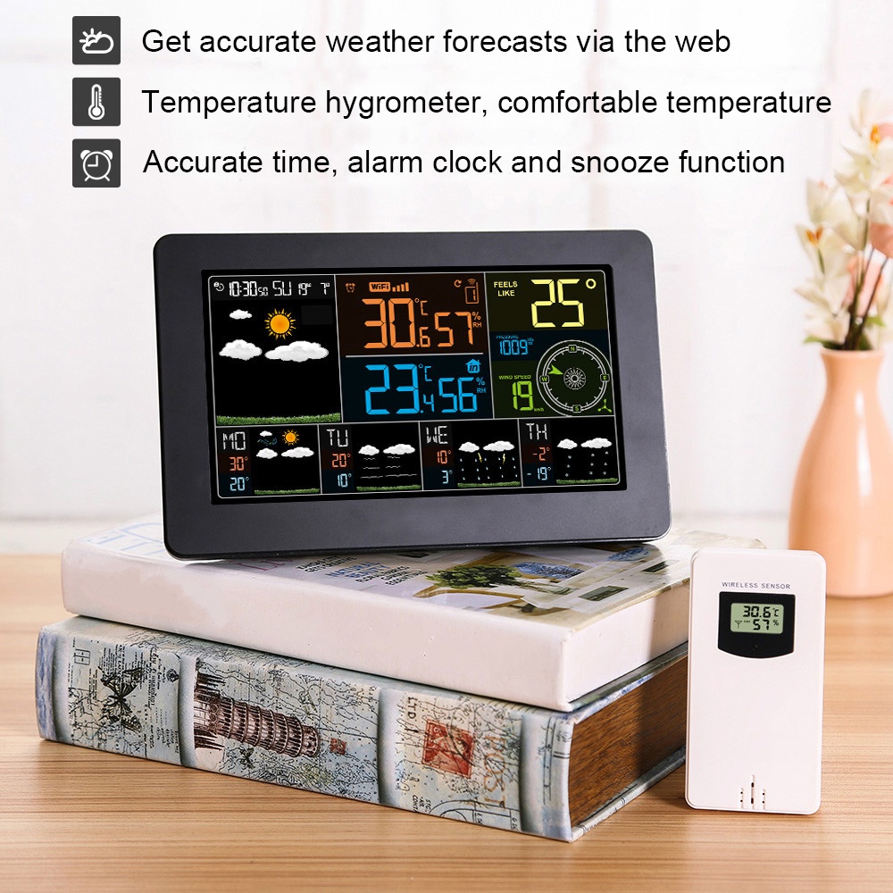 Weather Station wifi With 3 Sensor Thermometer Hygrometer Barometr ...