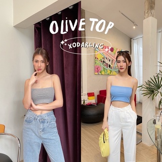 XO.DARLING.STORE -OLIVE TOP💘- สายเดี่ยว เส้นสปาเกตตี้